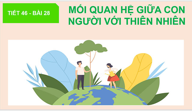 PowerPoint Địa lí 6 Mối quan hệ giữa con người và thiên nhiên