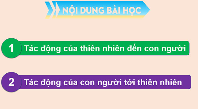 PowerPoint Địa lí 6 Mối quan hệ giữa con người và thiên nhiên