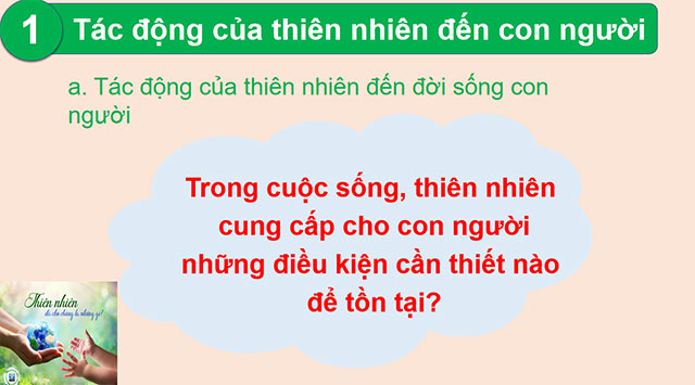 PowerPoint Địa lí 6 Mối quan hệ giữa con người và thiên nhiên