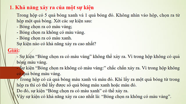 PowerPoint Toán 6 Bài 2: Xác suất thực nghiệm