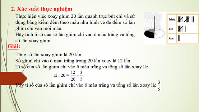 PowerPoint Toán 6 Bài 2: Xác suất thực nghiệm