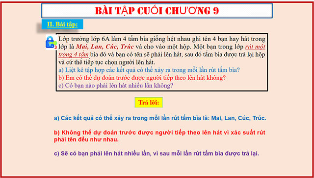 PowerPoint Toán 6 Bài tập cuối chương 9