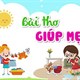 Giáo án mầm non: Bài thơ Giúp mẹ