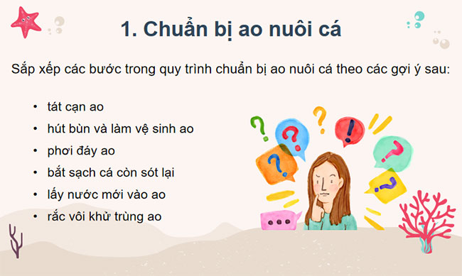 Công nghệ 7 Bài 15: Nuôi ao cá