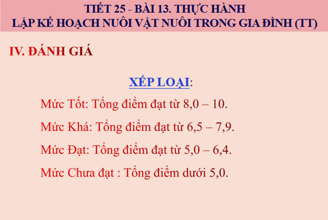 Lập kế hoạch nuôi vật nuôi trong gia đình