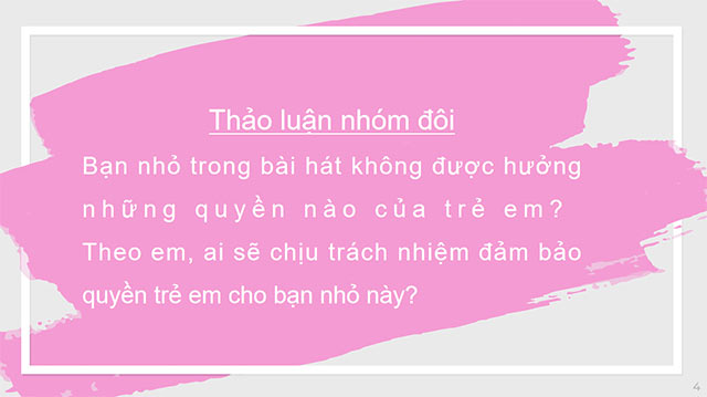 PowerPoint GDCD 6 Thực hiện quyền trẻ em