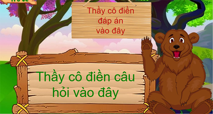 Nhập câu trả lời cho Trò chơi Ai nhanh hơn 4 nhóm