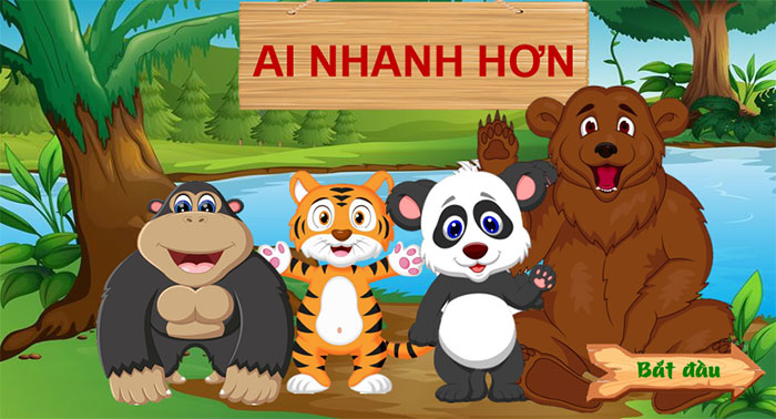 Bắt đầu chơi Trò chơi Ai nhanh hơn 4 nhóm