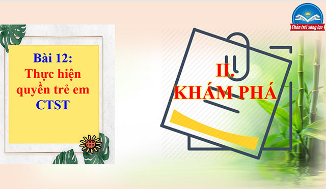 PowerPoint GDCD 6 Thực hiện quyền trẻ em