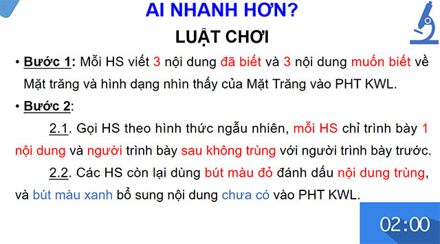 PowerPoint Khoa học tự nhiên 6 Các hình dạng nhìn thấy của Mặt Trăng