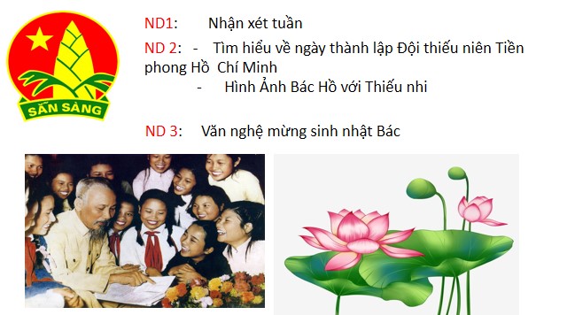 Powerpoint Sinh hoạt lớp Chủ điểm tháng 5: Bác Hồ kính yêu