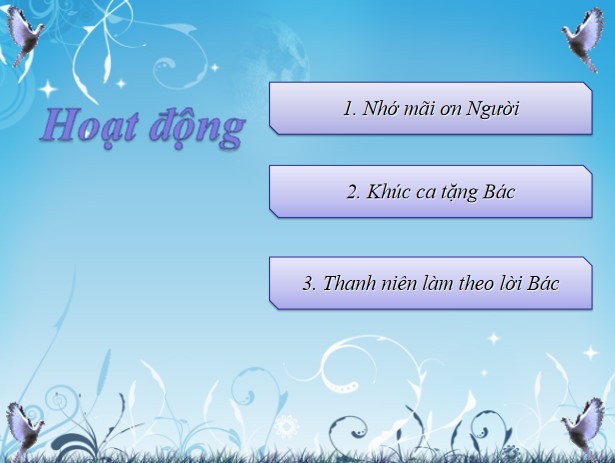 Powerpoint Chủ đề tháng 5: Thanh niên với Bác Hồ