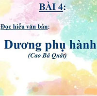 PowerPoint Ngữ Văn 11 Bài 4: Dương phụ hành