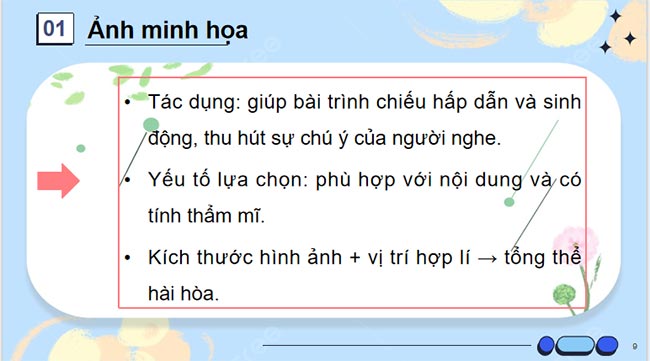 Định dạng đối tượng trên trang chiếu