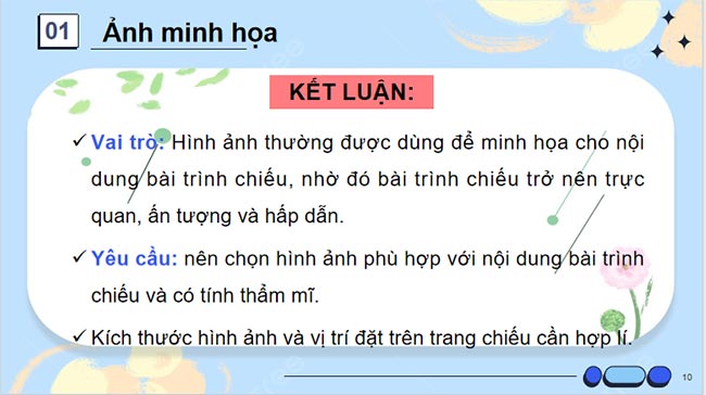 Định dạng đối tượng trên trang chiếu