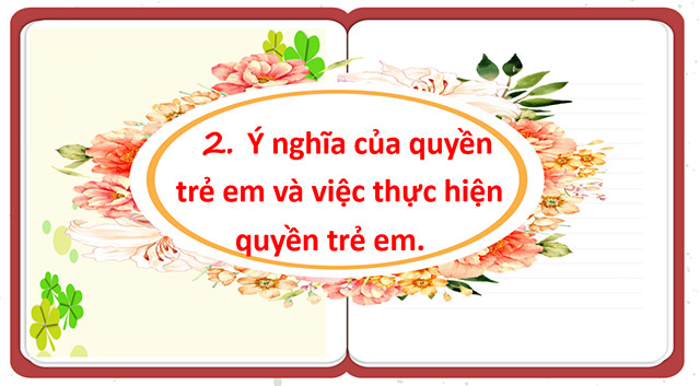 PowerPoint GDCD 6 Quyền trẻ em