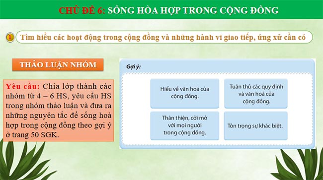 Sống hòa hợp trong cộng đồng