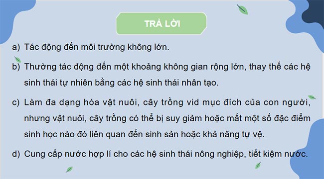 KHTN 8 Bài 47 Bảo vệ môi trường