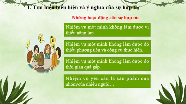 Hợp tác thực hiện nhiệm vụ chung