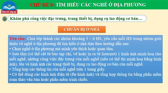 Tìm hiểu các nghề ở địa phương