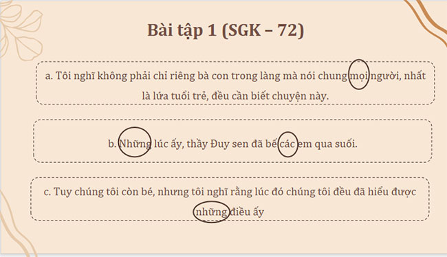 Thực hành tiếng Việt trang 72