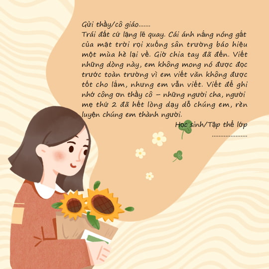 Slide PPT lời cảm ơn thầy cô giáo của học sinh