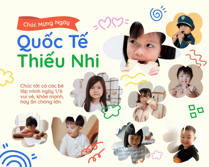 Hình ảnh chúc mừng ngày Quốc tế thiếu nhi 1/6 dễ thương