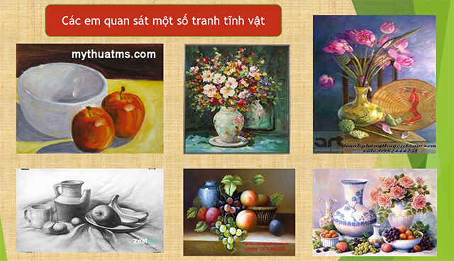 PowerPoint Mĩ thuật 6 Bài 2: Tranh tĩnh vật màu