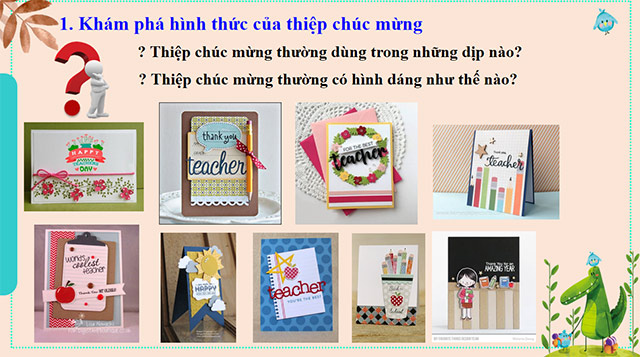 PowerPoint Mĩ thuật 6 Bài 4: Thiệp chúc mừng