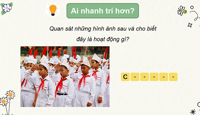 PowerPoint Mĩ thuật 6 Bài 5: Tạo hình hoạt động trong nhà trường