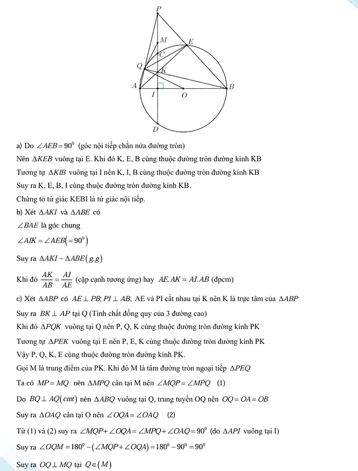 Đáp án đề thi tuyển sinh lớp 10 môn Toán Bạc Liêu