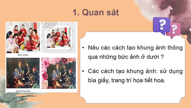 Thiết kế khung ảnh từ vật liệu sẵn có