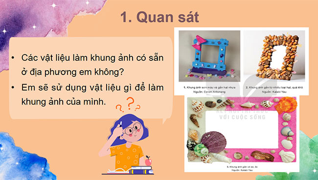 Thiết kế khung ảnh từ vật liệu sẵn có