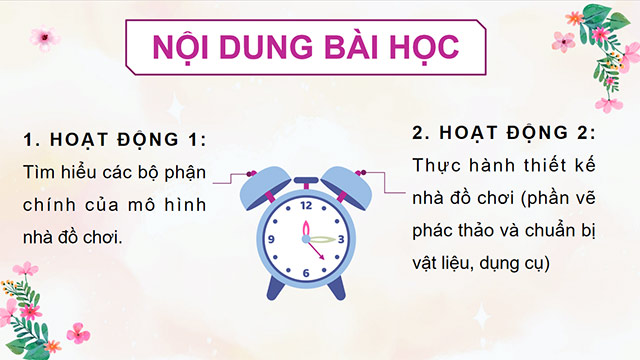 PowerPoint Công nghệ 5 Thực hành thiết kế nhà đồ chơi