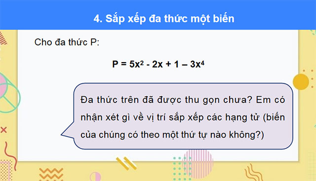  Đa thức một biến