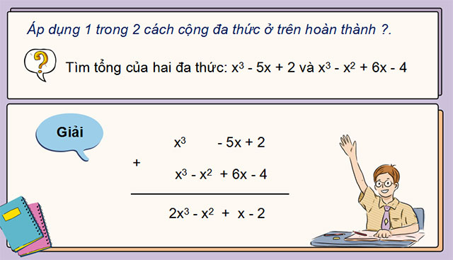 Phép cộng và phép trừ đa thức một biến