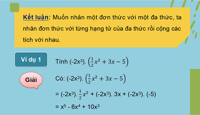 Phép nhân đa thức một biến