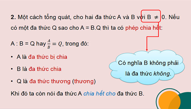 Phép chia đa thức một biến
