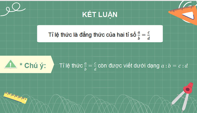 Tỉ lệ thức