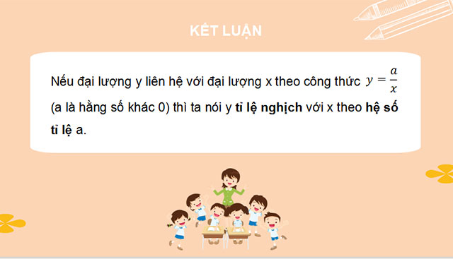 Đại lượng tỉ lệ nghịch