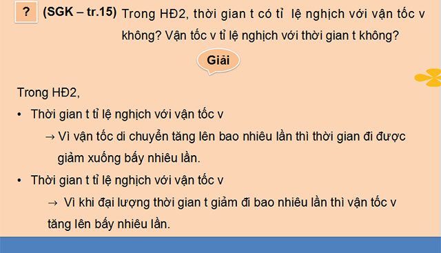 Đại lượng tỉ lệ nghịch