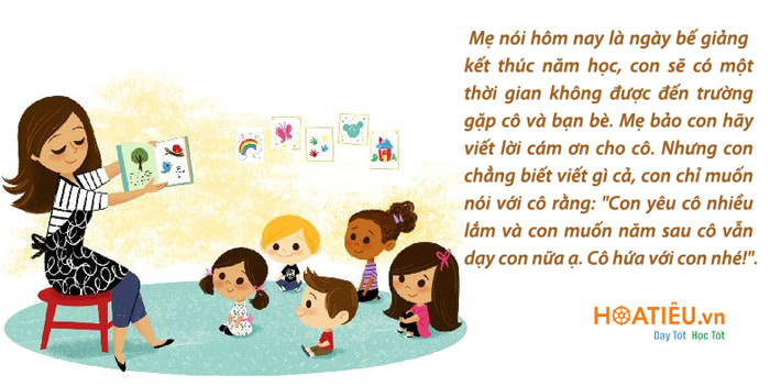 Lời cảm ơn cô giáo mầm non ngắn gọn