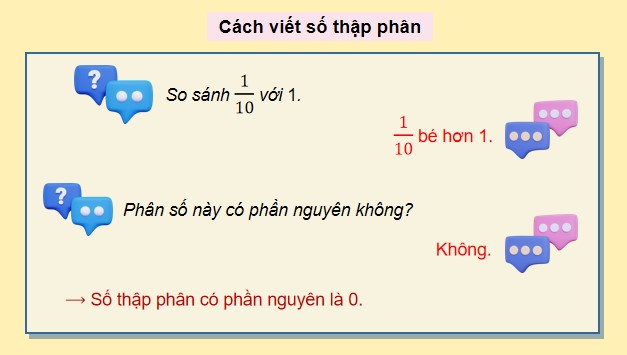 Giáo án điện tử Toán 5 Cánh Diều Bài 13: Số thập phân