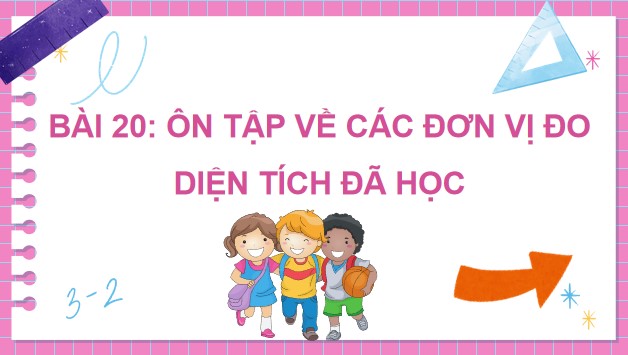 Powerpoint Bài 20: Ôn tập về các đơn vị đo diện tích đã học