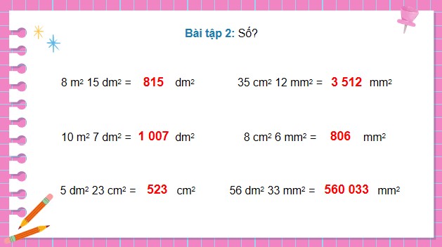 Giáo án điện tử Toán 5 Cánh Diều Bài 20: Ôn tập về các đơn vị đo diện tích đã học