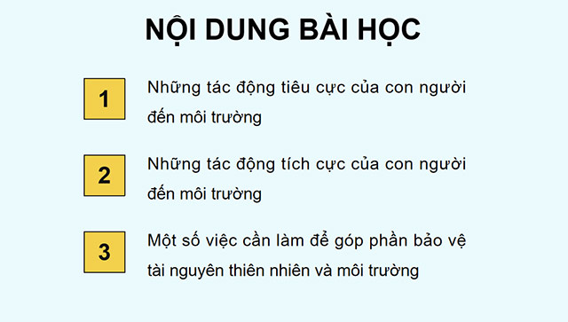 PowerPoint Tác động của con người đến môi trường