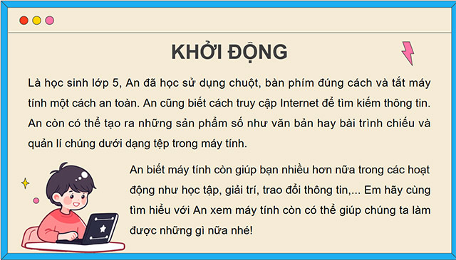 PowerPoint Em có thể làm gì với máy tính?