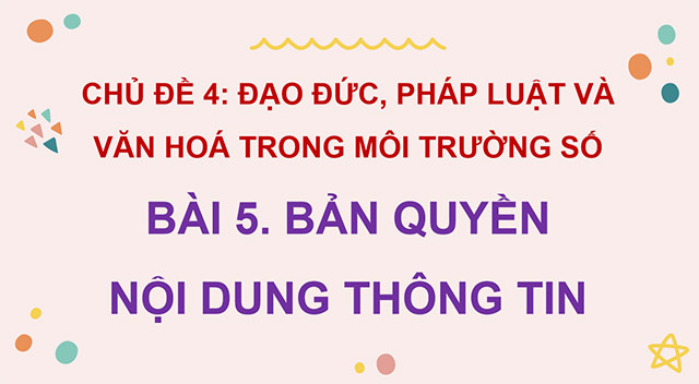 PowerPoint Bản quyền nội dung thông tin