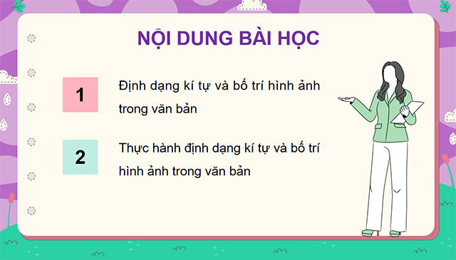 PowerPoint Định dạng kí tự và bố trí hình ảnh trong văn bản