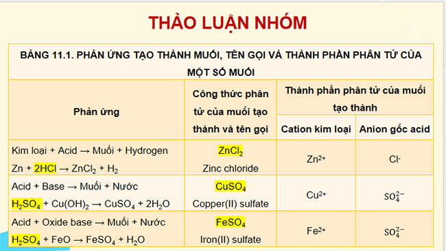Giáo án PowerPoint Khoa học tự nhiên 8 Bài 11